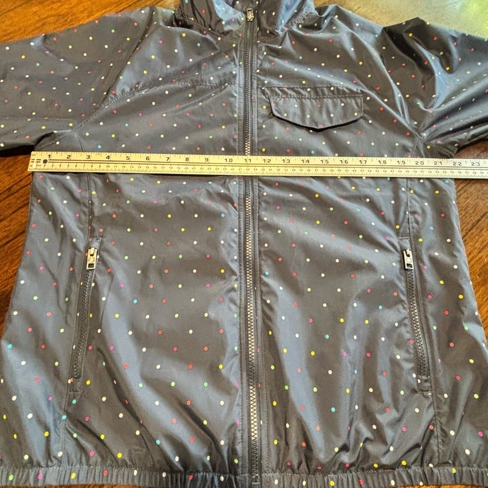 The North Face women's navy blue and colourful polka dot Penelope jacket size L - Picture 14 of 16